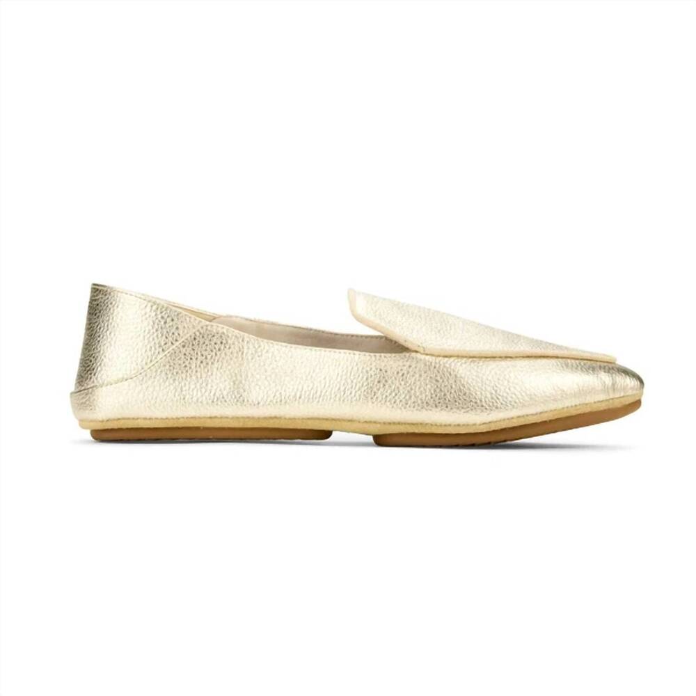 NEW YOSI SAMRA women's vivina loafer in gold leather